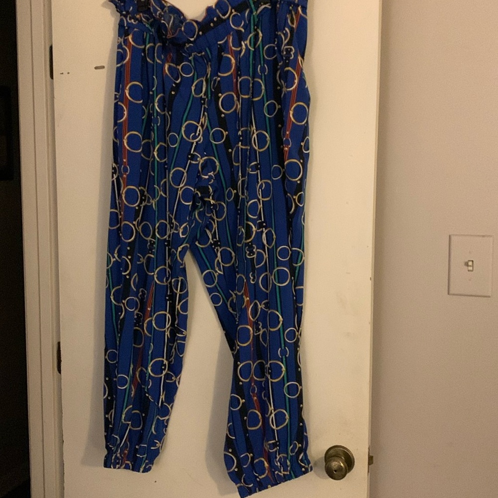 Chain link paper bag waist pants